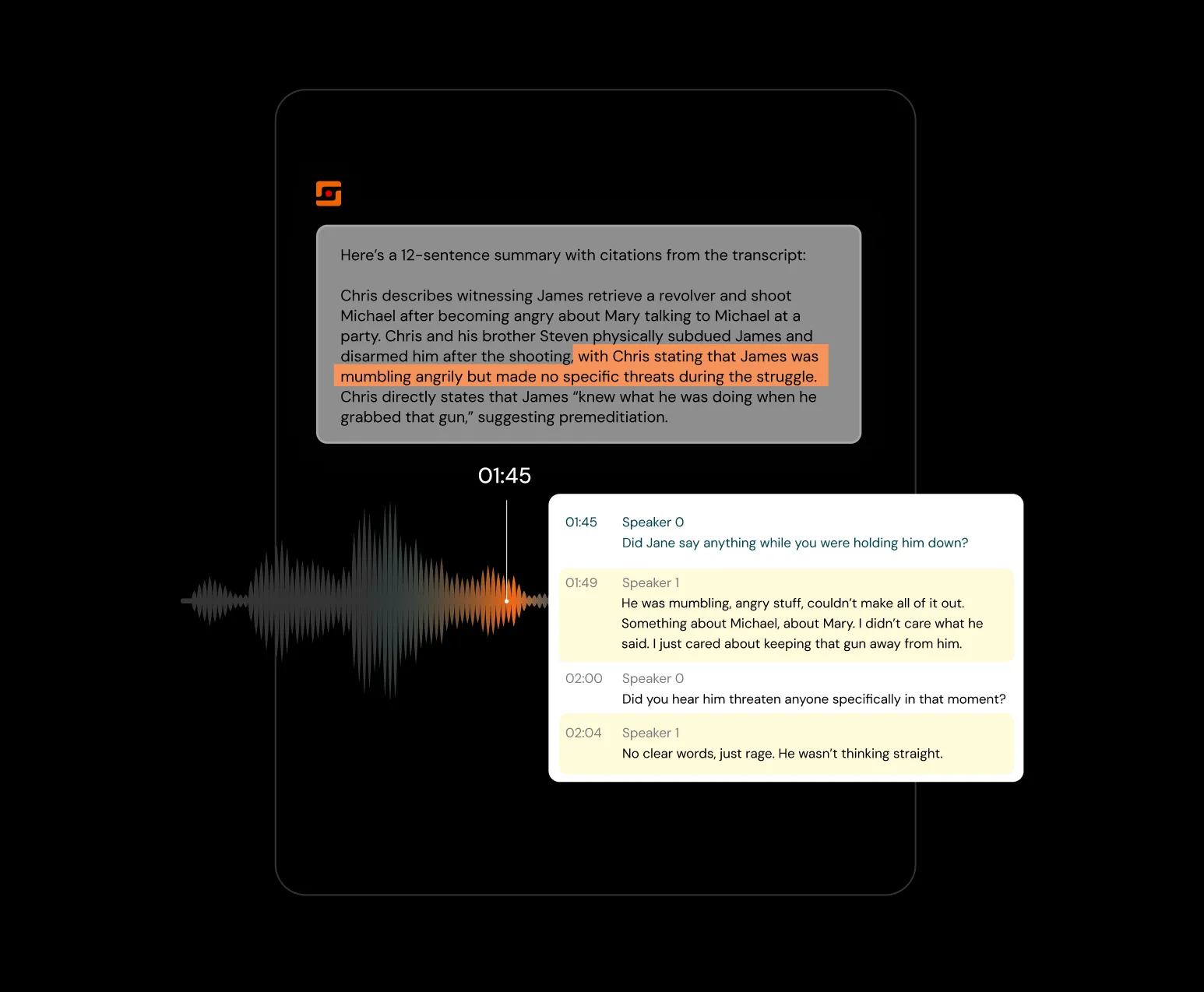 Longeye audio exploration interface