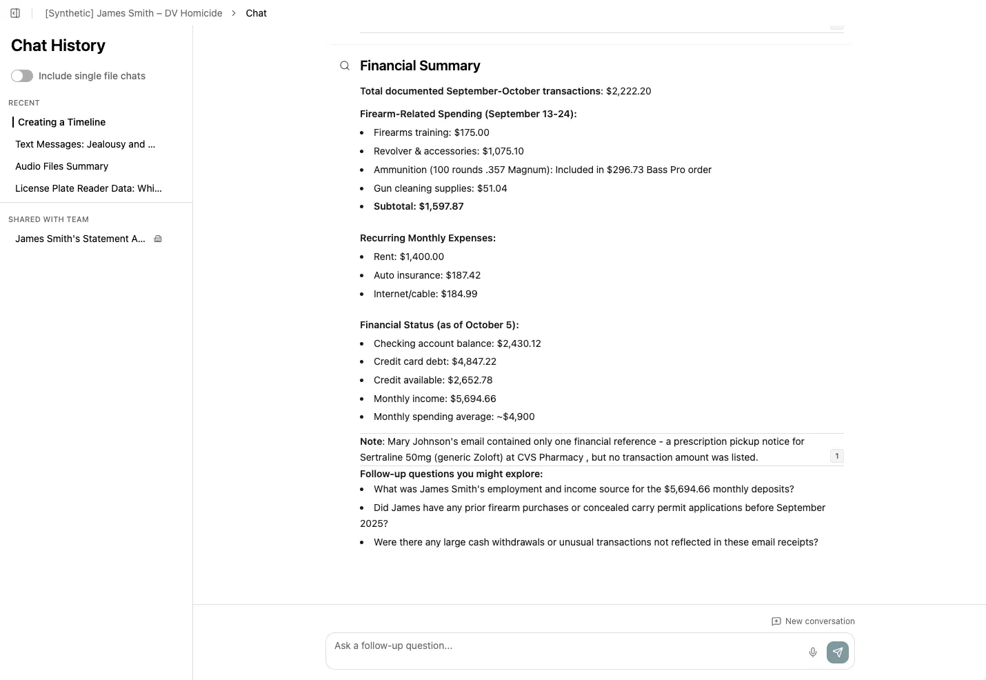 Longeye analyzes financial transactions and identifies suspicious spending patterns